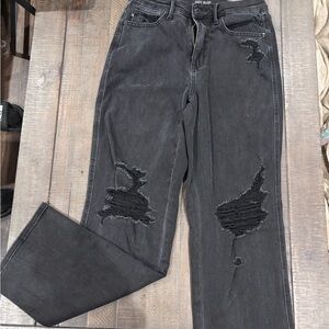 Distressed Black Judy Blue Jeans